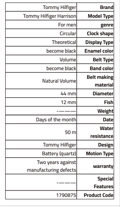 Годинник Tommy Hilfiger