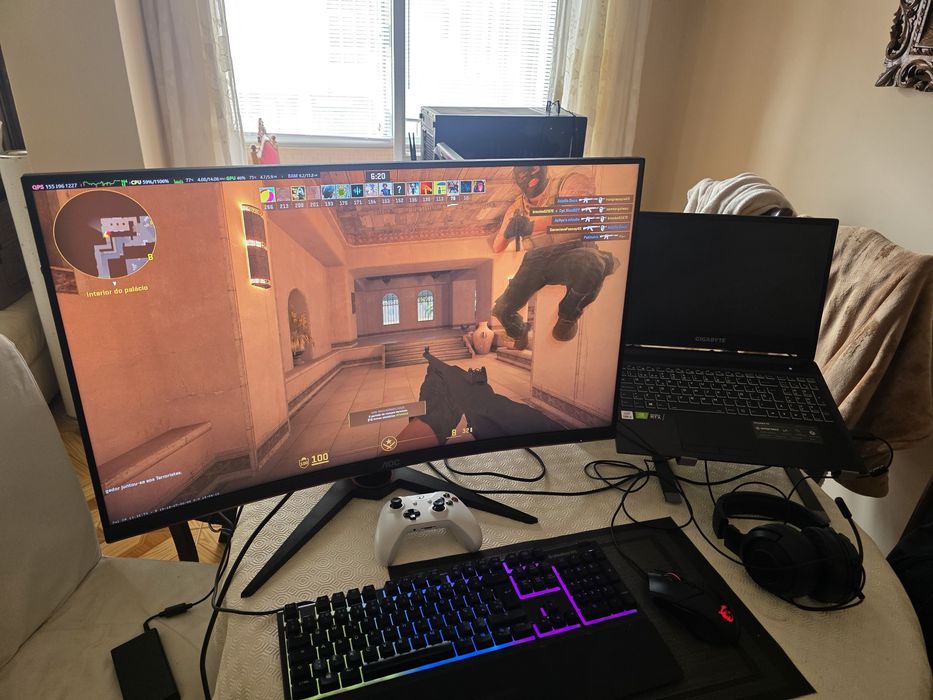 Portatil gaming rtx 3060 com setup completo