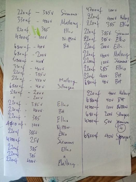 Condendadores electrólitos