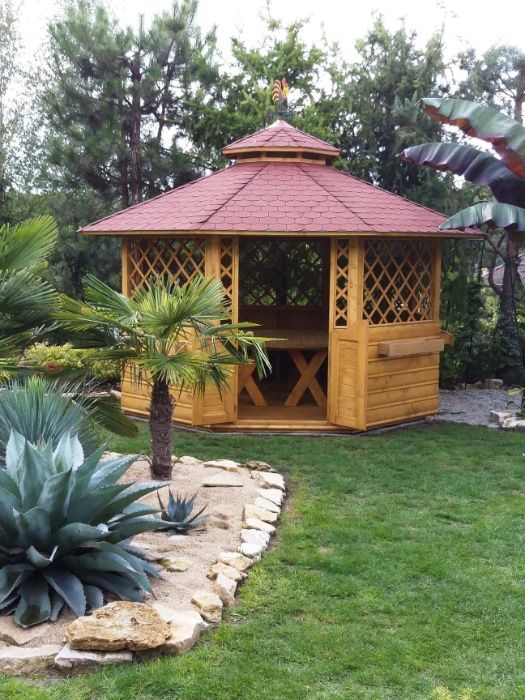 Duża altana z ławami i stołem! BESTSELLER