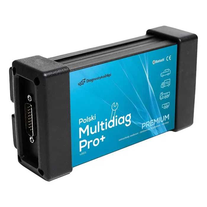 NAJLEPSZY Polski Multidiag Pro+ ZESTAW DIAGNOSTYCZNY Serwisówka Ful PL