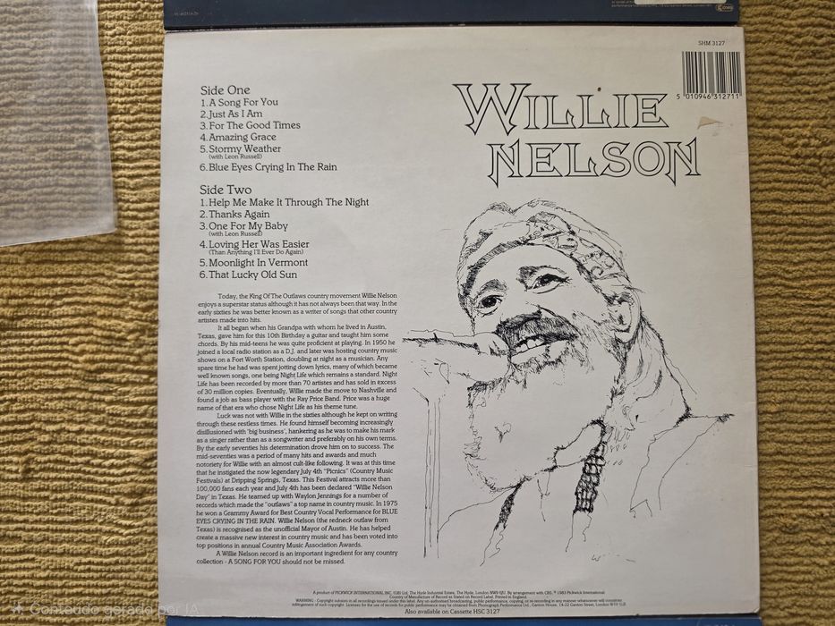Discos Vinil Willie Nelson