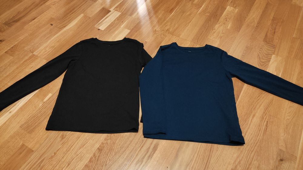 2x longsleve r. 122/128 H&M