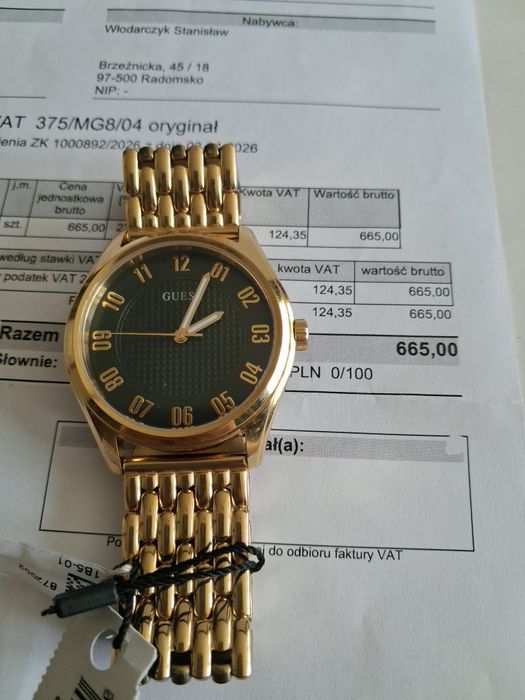 Męski zegarek kwarcowy