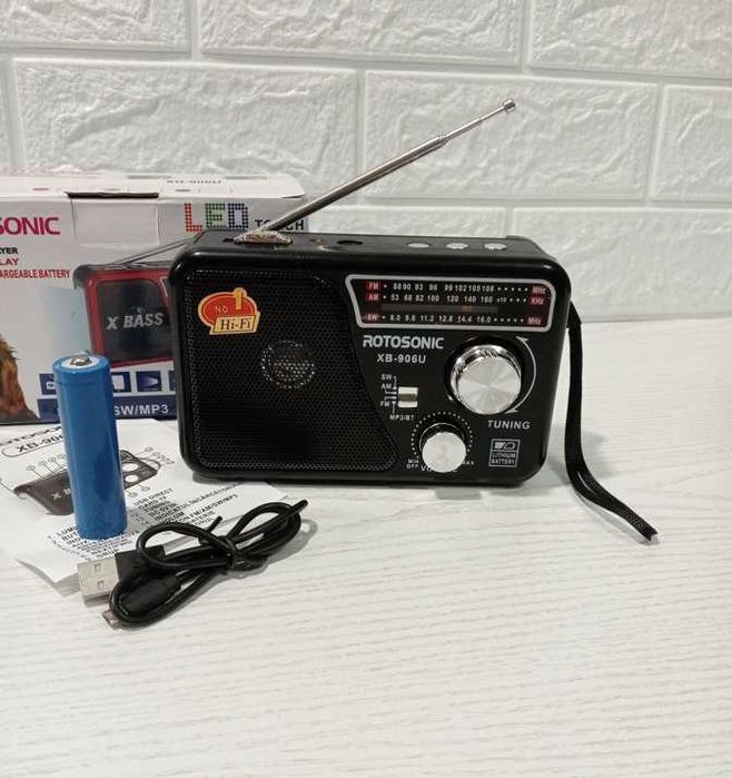 Радио Радиоприемник на акумуляторе Радіоприймач акумуляторний