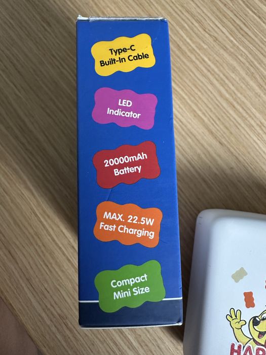 HARIBO Mini Power Bank 20000mAh 22.5W PBP-003 Nowy
