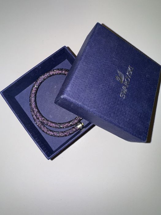 Оригінальний подвійний браслет Swarovski Stardust Purple 5089834