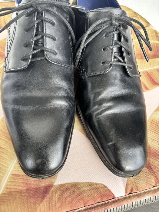Czarne męskie buty Bugatti