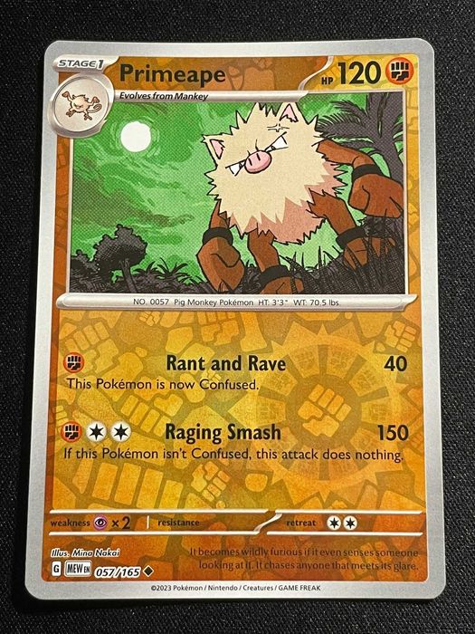 Carta Pokémon 151 Primeape 57/165