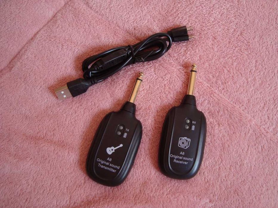Sistema Transmissor Recetor Guitarra Sem Fios Guitar Bluetooth