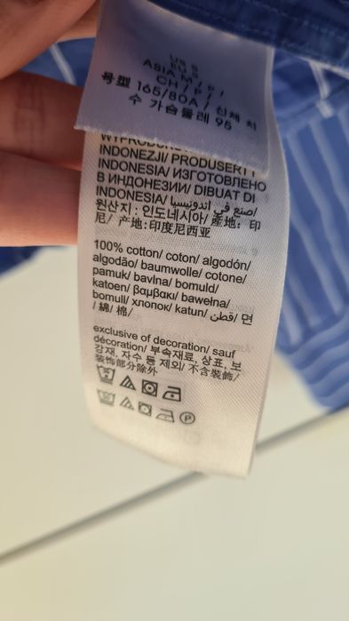 Koszula Calvin Klein paski krótka oryginalna S