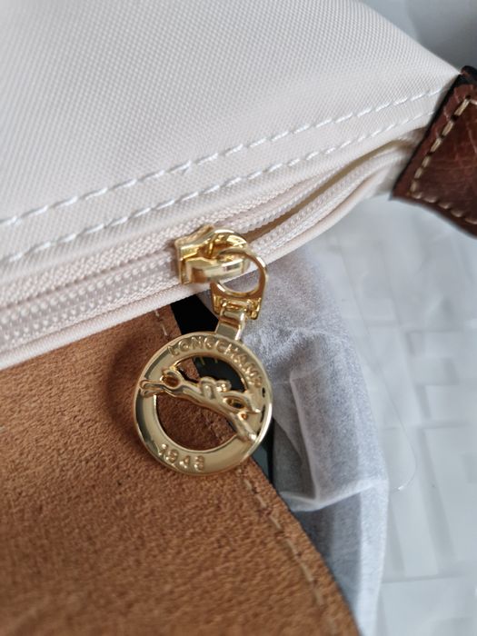 Beżowa/ ecru NOWA torebka LONGCHAMP roz mini