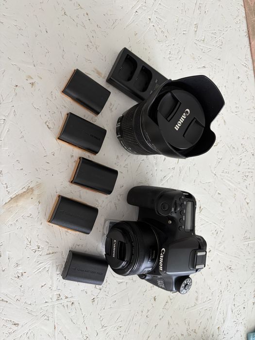 Canon Eos 70D - Lentes 18-135mm e 50mm