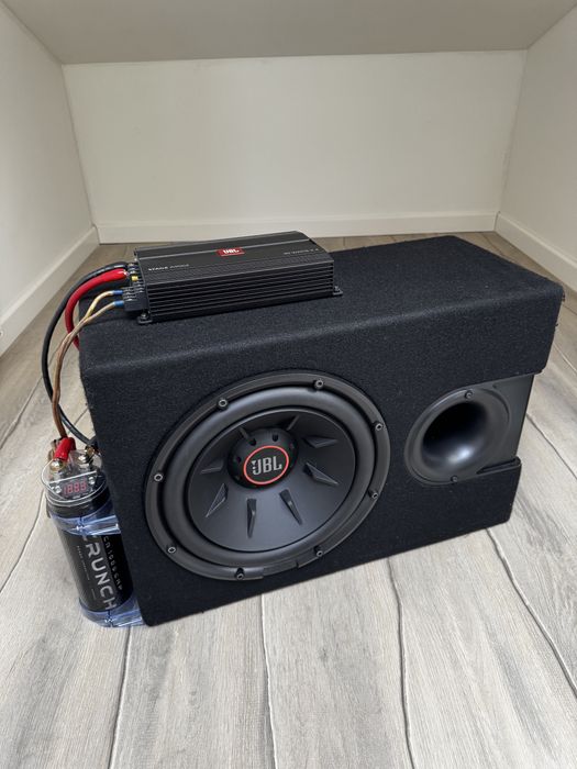 Zestaw Car Audio JBL Subwoofer + Wzmacniacz i Kondensator.