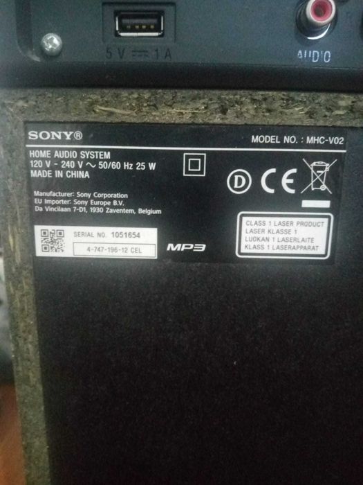 Coluna de Som Sony MHC-V02 Bluetooth / CD - Como Nova (Porto/Matosinhos)