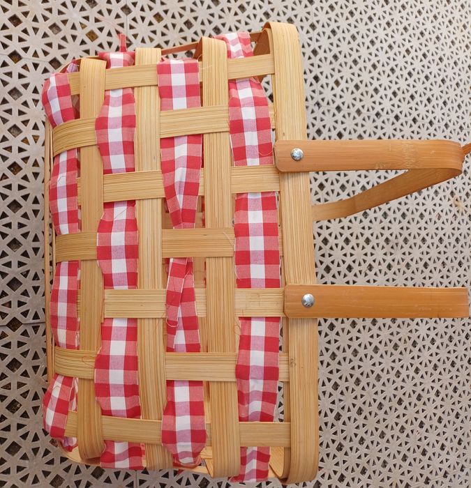 Selling woven cane basket