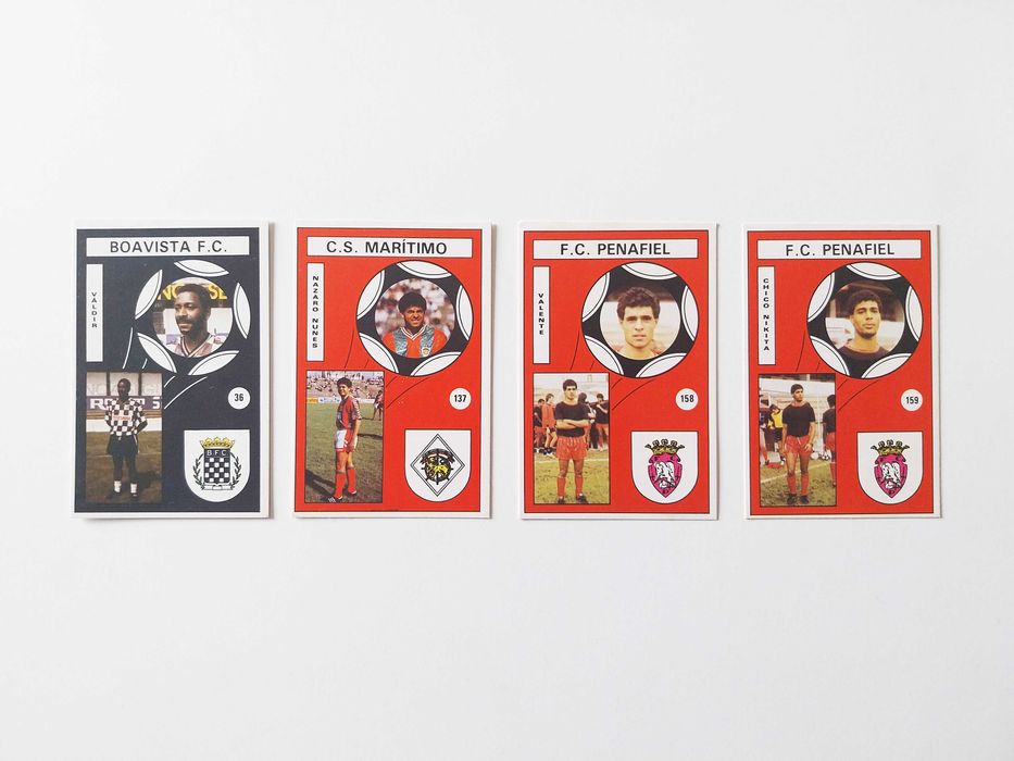 4 calendários JOGADORES DA 1ª DIVISÃO 1990 futebol | lote