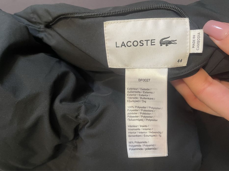 Пуховик Lacoste жіночий