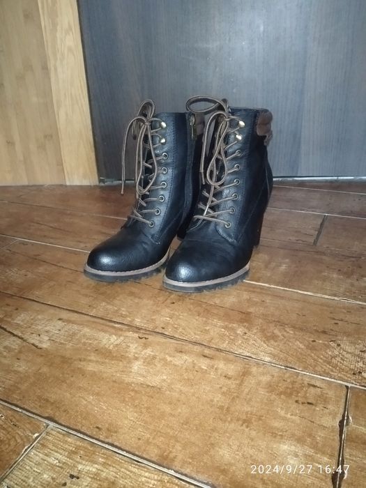 Czarne botki Tom Tailor rozmiar 40