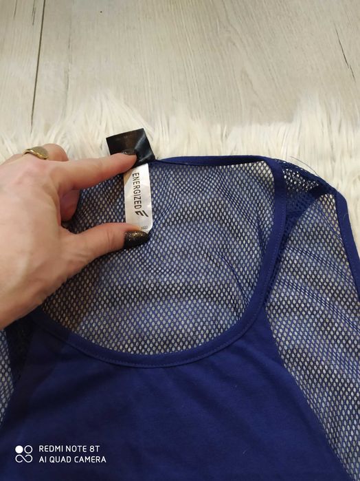 Koszulka sportowa niebieska męska