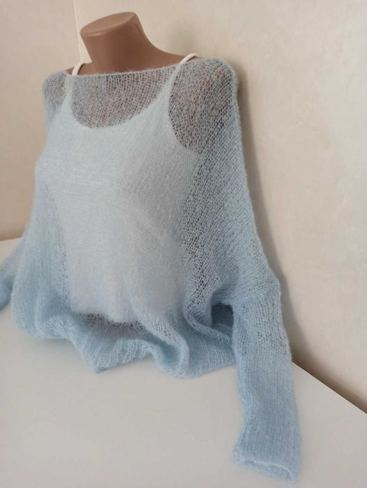 Мохеровий светр павутинка