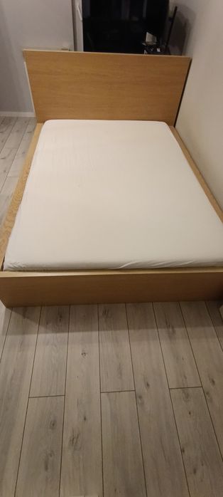 Łóżko Ikea Malm, 140x200, z szufladami, jak nowe