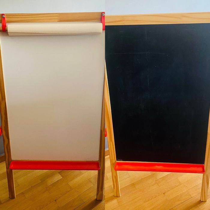 Cavalete/Quadro Mala Ikea para crianças