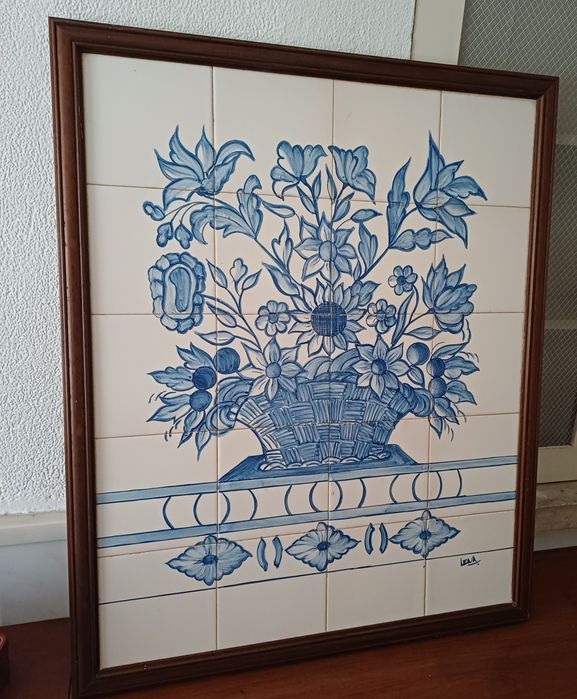 Painel de azulejos pintados à mão