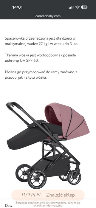 Wózek spacerowy Carrello Alfa