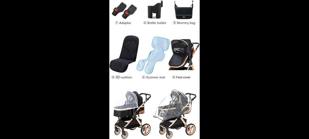 Carrinhos de bebê 3 em 1 novos, portes grátis