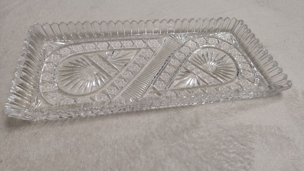 Kryształowa patera / salaterka/ półmisek kryształowy