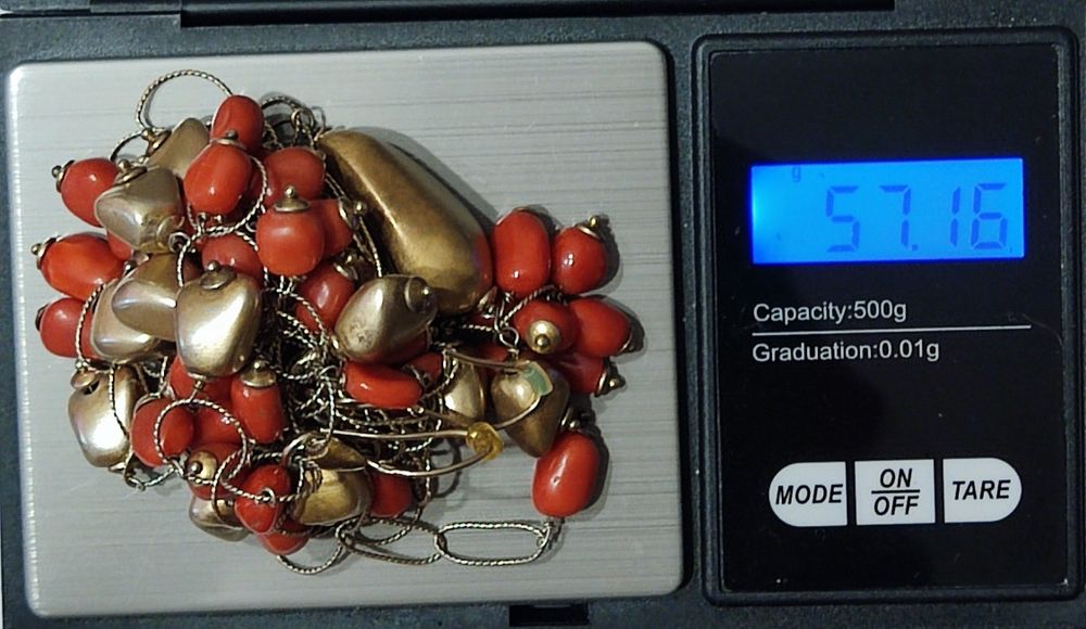 Срібний комплект, позолота, натуральний корал.