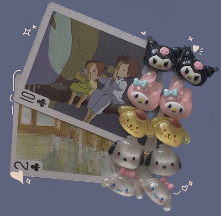 заколочки Sanrio (заколки з Куромі, Мелоді, Синаморол..)