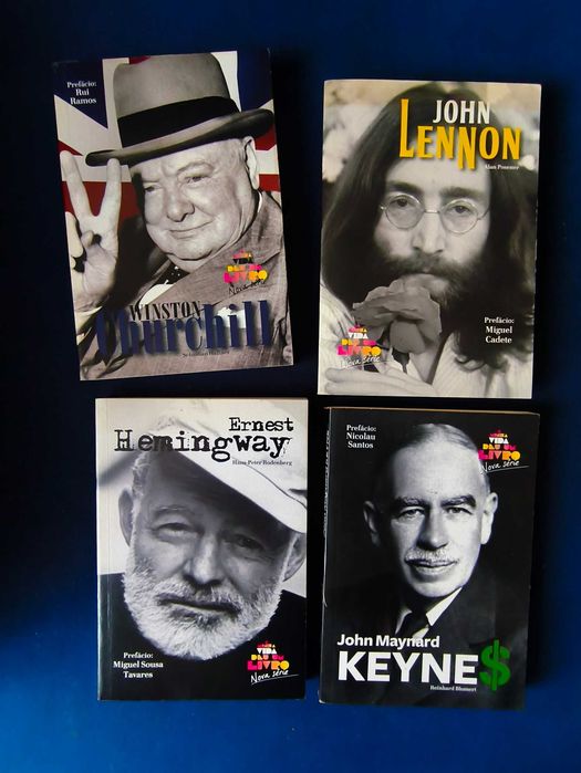 Lote 4 Livros Biografias Público: Lennon+Churchill