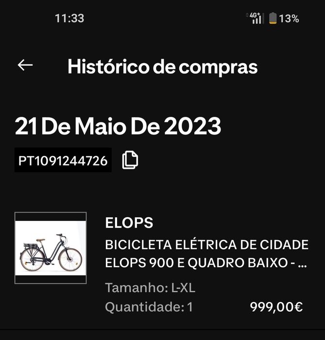 Bicicleta Elétrica Elops 900 Tamanho L