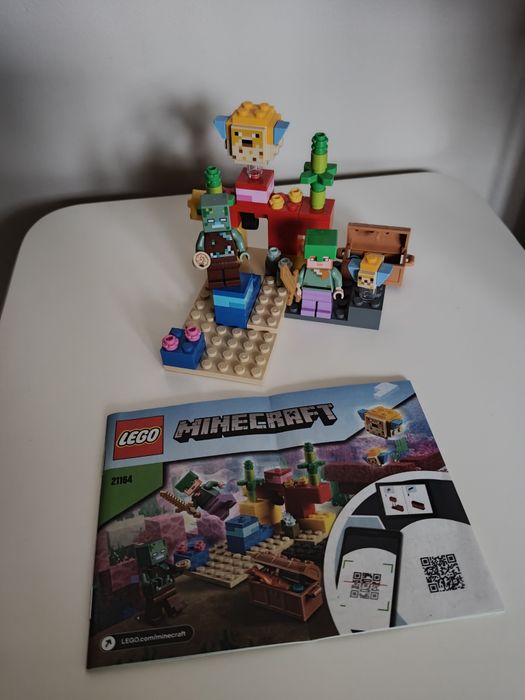 Klocki LEGO Minecraft 21164 Rafa koralowa kompletne