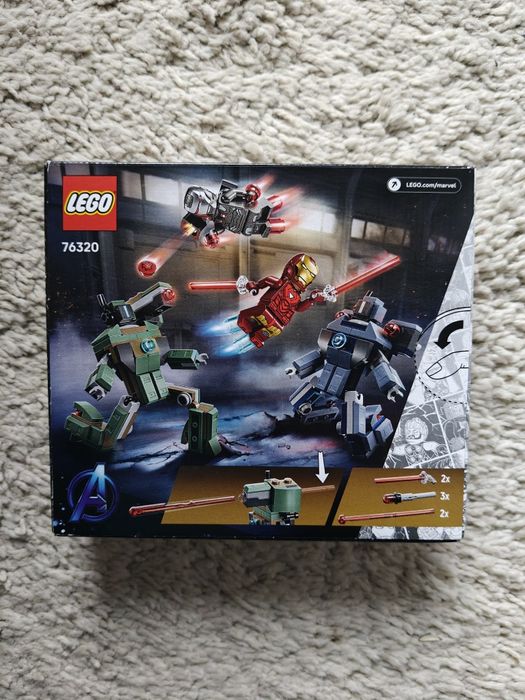 Lego Marvel Super Heroes 76320 Iron Man i War Machine vs drony Hammera