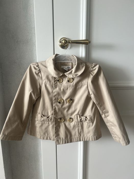 Kurteczka plaszczyk H&M r.104 bezowy