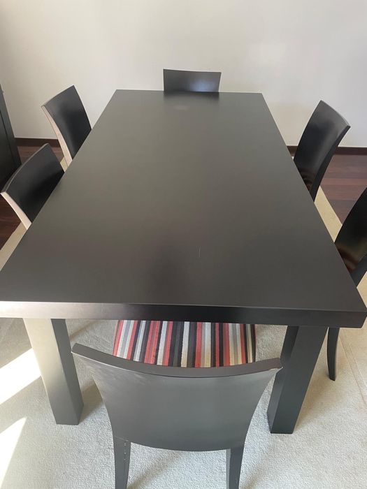 Mesa sala jantar e cadeiras