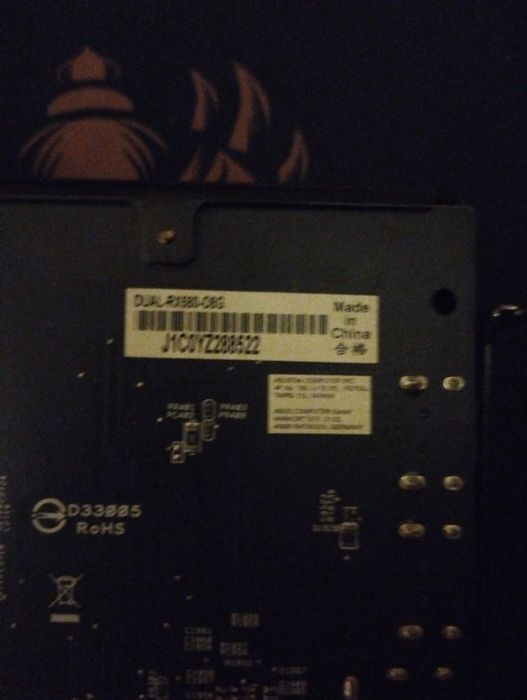 Відеокарта Asus rx580 8gb