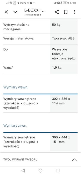 Walizka L-Box Bosch 136