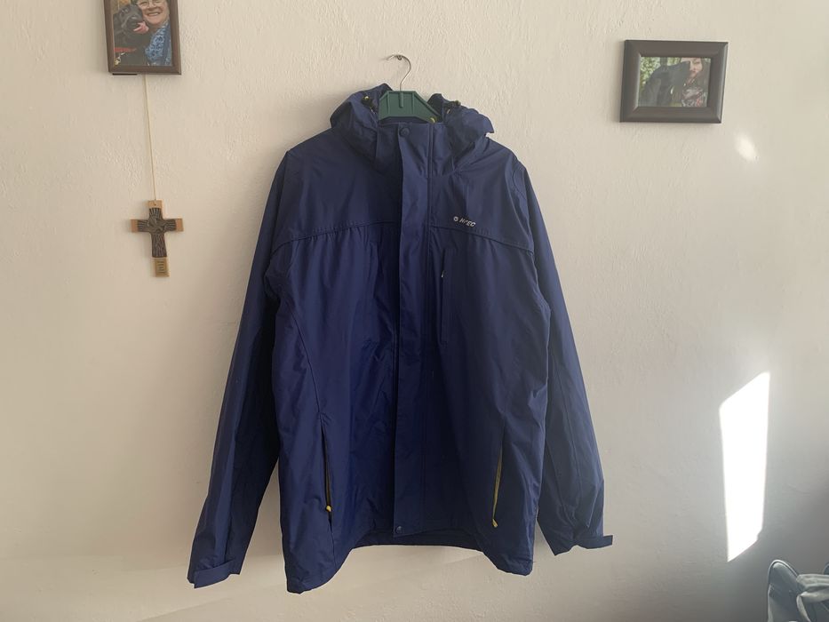 Kurtka niebieska hi-tec 3w1 xxl 2xl wododporna funkcyjna trekkingowa