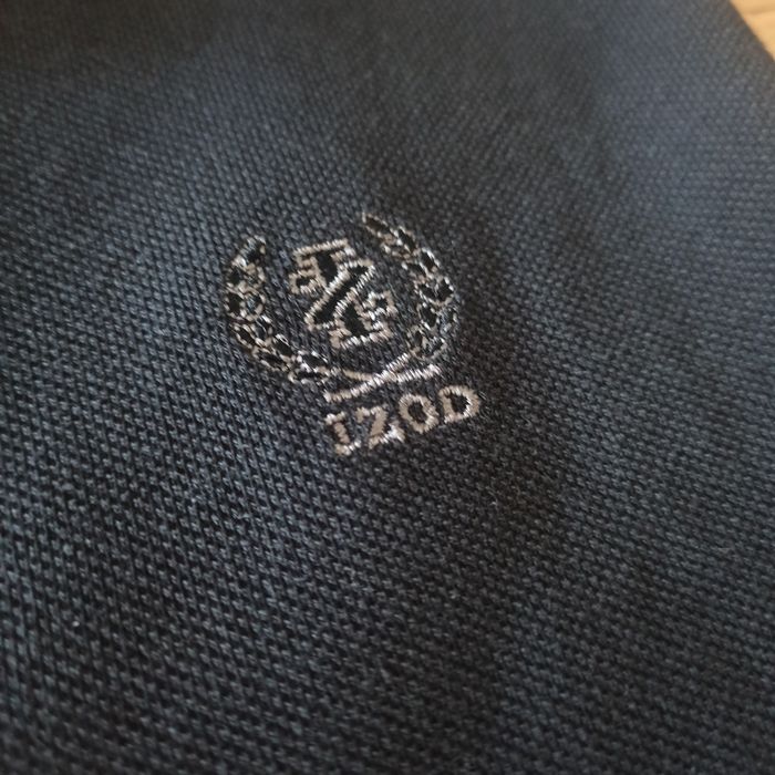 Czarne polo męskie Izod rozmiar XL