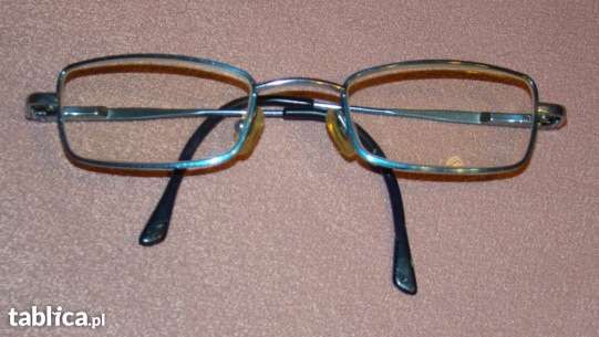 okulary korekcyjne metalowe niebieskie dla dziewczynki, oprawki