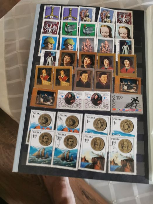 Znaczki PRL kilka klaserów