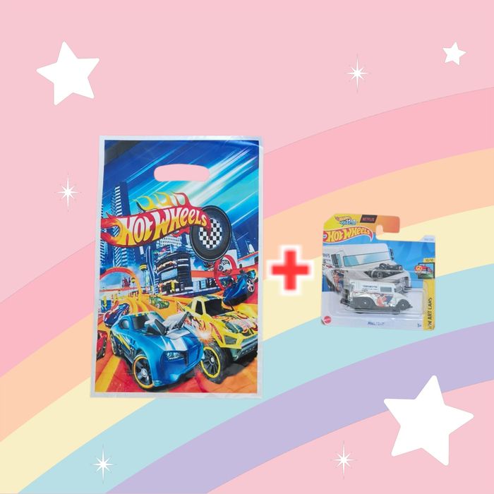 Zestawy prezentowe upominkowe grupowe dla dzieci auto Hot Wheels i tor