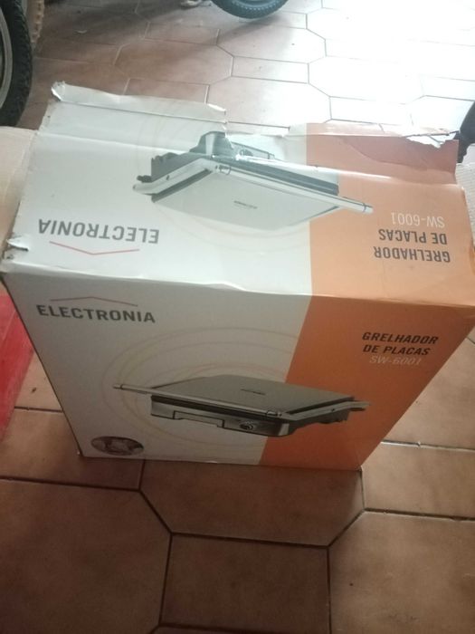 Grelhador Cinza Electronica