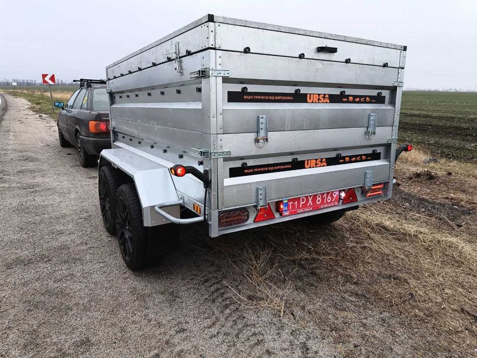 Причіп бортовий. Додатковий борт. Підйомна кришка.