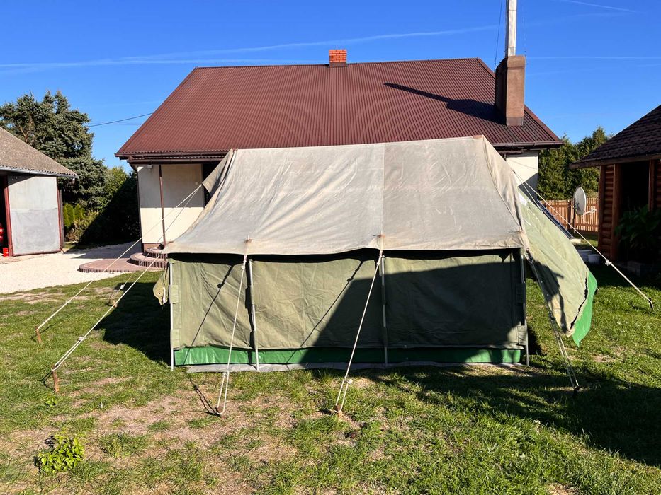 Namiot wojskowy 6 osobowy 3.9 x 2.8 m N6 harcerstwo biwak survival
