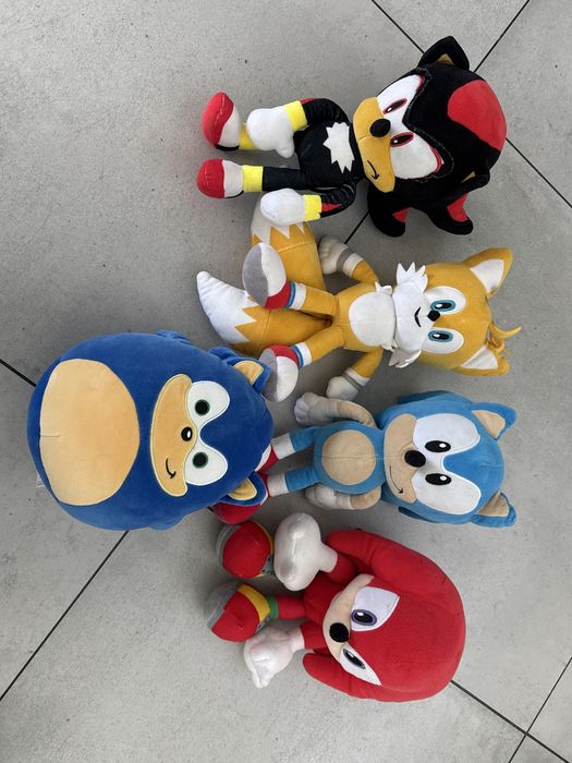Sonic The Hedgehog ORYGINALNE 5szt. ok.30cm i Squishmallows Sonic